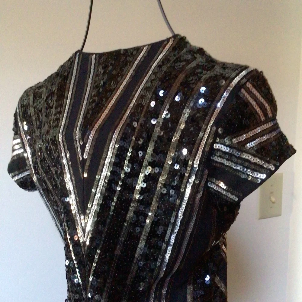Express sequined deep V minidress, Small - Picture 7 of 10